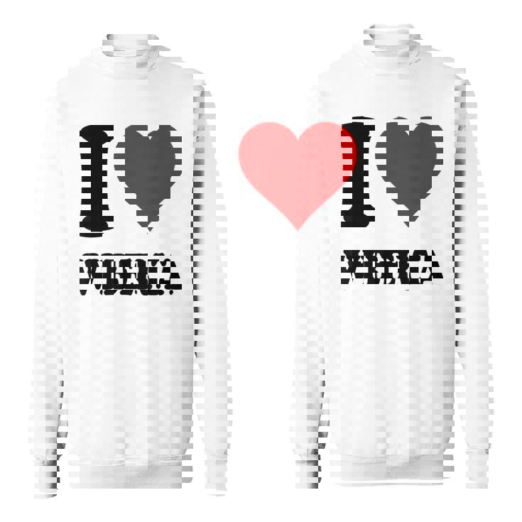 I Love Wiberta スウェットシャツ