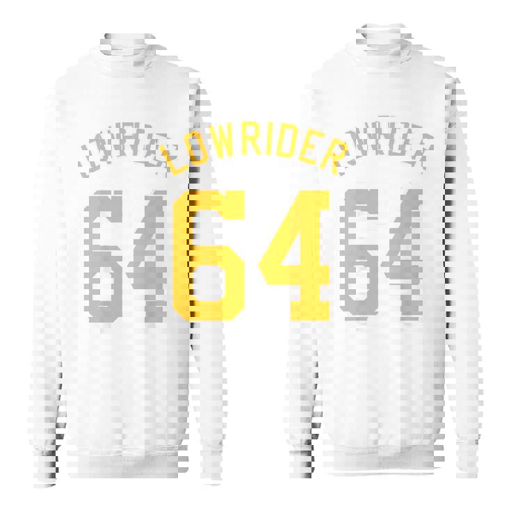 Lowrider 64 Jersey Number On The Back Classic Lowrider Car スウェットシャツ