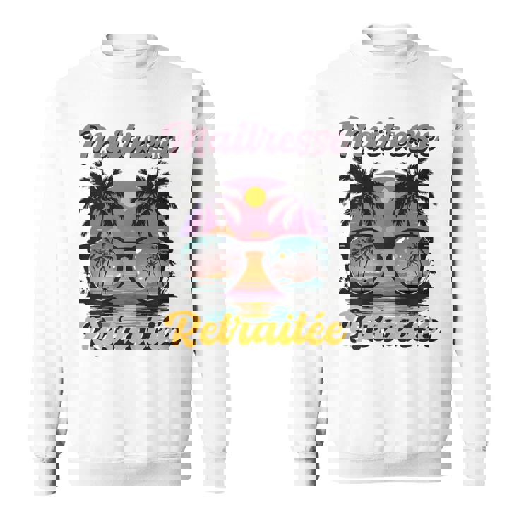 Maîtresse Retraitée Cadeau Pour Maitresse D' École Rétro Sweater e