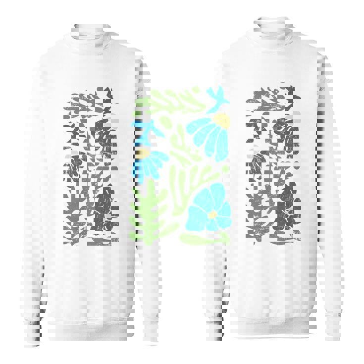 Matisse 抽象 秋 造花 美的 ペイント 長袖tシャツ スウェットシャツ