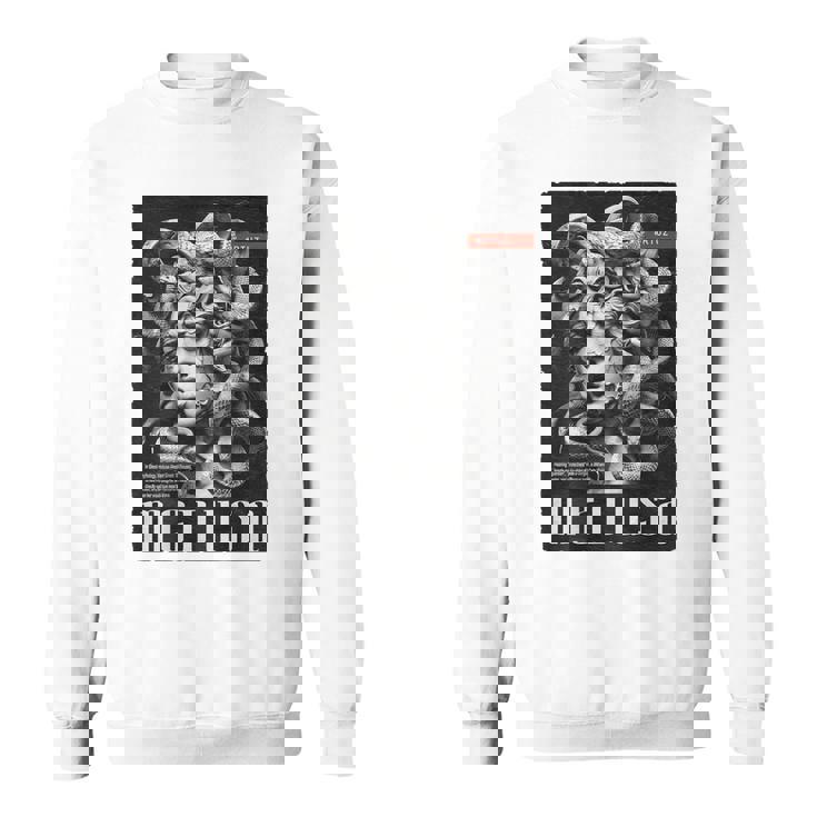 Medusa Backprint 女神の蛇 ギリシャ神話 バックプリント メデューサ スウェットシャツ