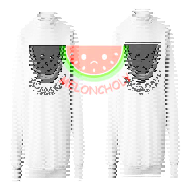 Meloncholy 面白い スイカ しゃれ フルーツ好き。 スウェットシャツ