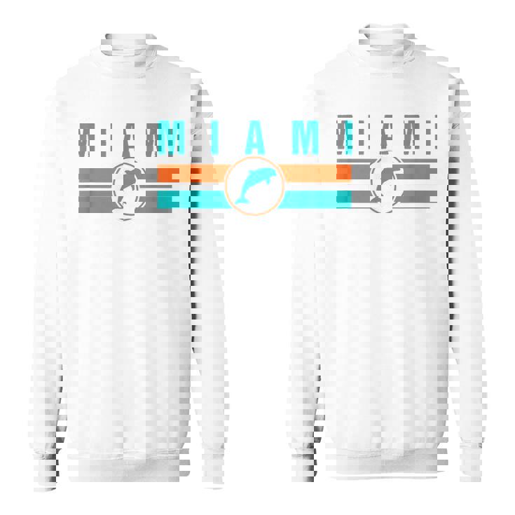 Mia マイアミ ローカルスタンダード Mia レトロ ドルフィン マイアミ Fl クラシック スウェットシャツ