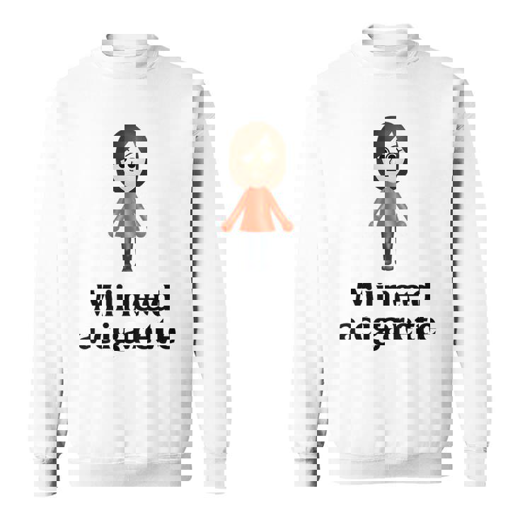 Mii Need A Cigarette Humour メンズ レディース スウェットシャツ