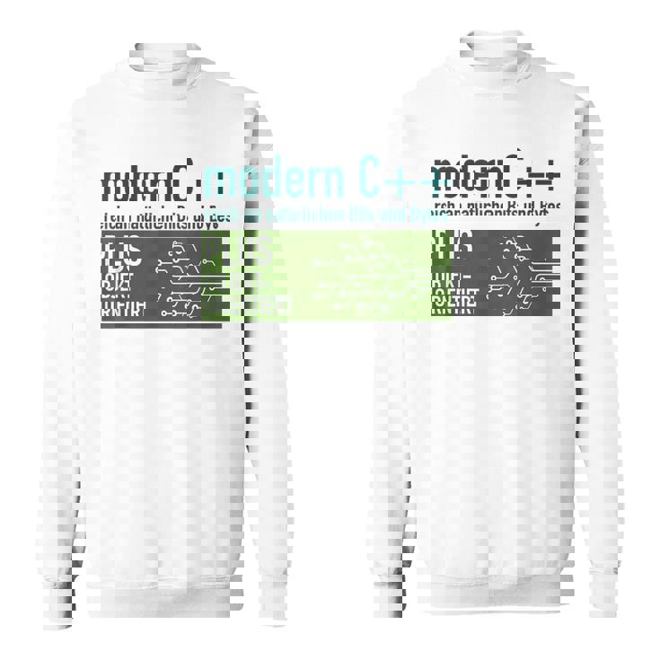 Modern C リッチなナチュラルビットとバイトプログラミング スウェットシャツ