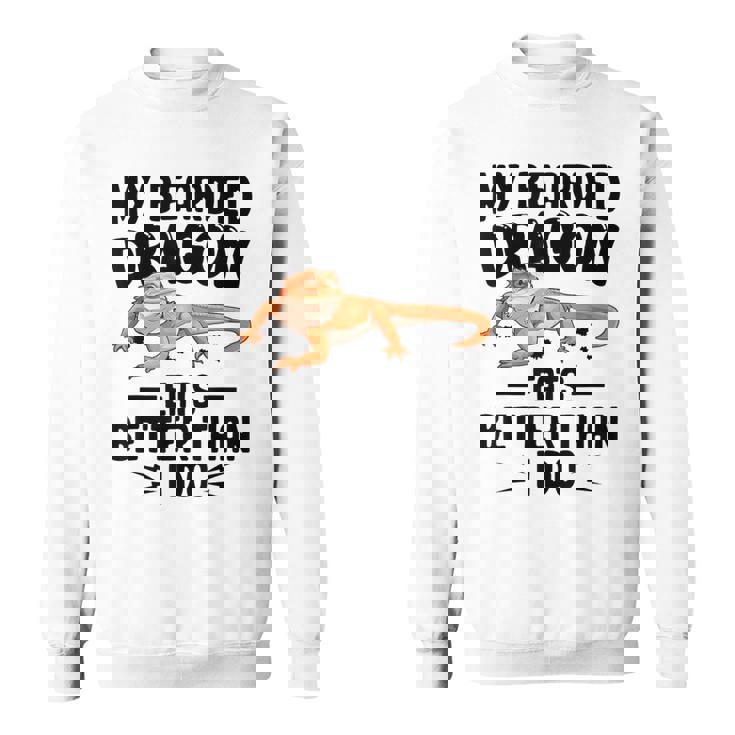 My Bearded Dragon Eats Better Than I Do トカゲ爬虫類 スウェットシャツ