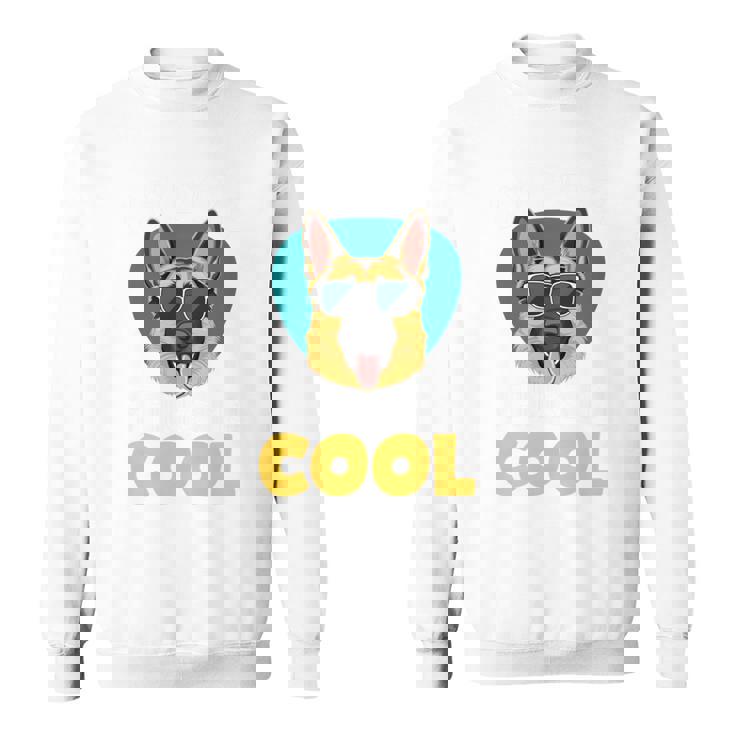 My Dog Thinks I'm Cool サングラス ジャーマンシェパード ドッグオーナー 長袖tシャツ スウェットシャツ