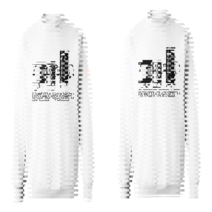 Never Forget カセットテープhs ゲーマー オールドスクール 面白い スウェットシャツ