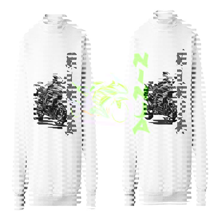 Ninjaオートバイスポーツバイク 長袖tシャツ スウェットシャツ