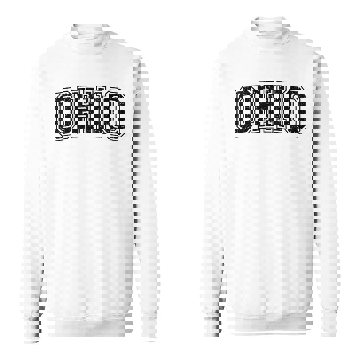 Ohio バーシティスタイル テキスト フラッグ スポーツ アスレチック ジャージスタイル スウェットシャツ