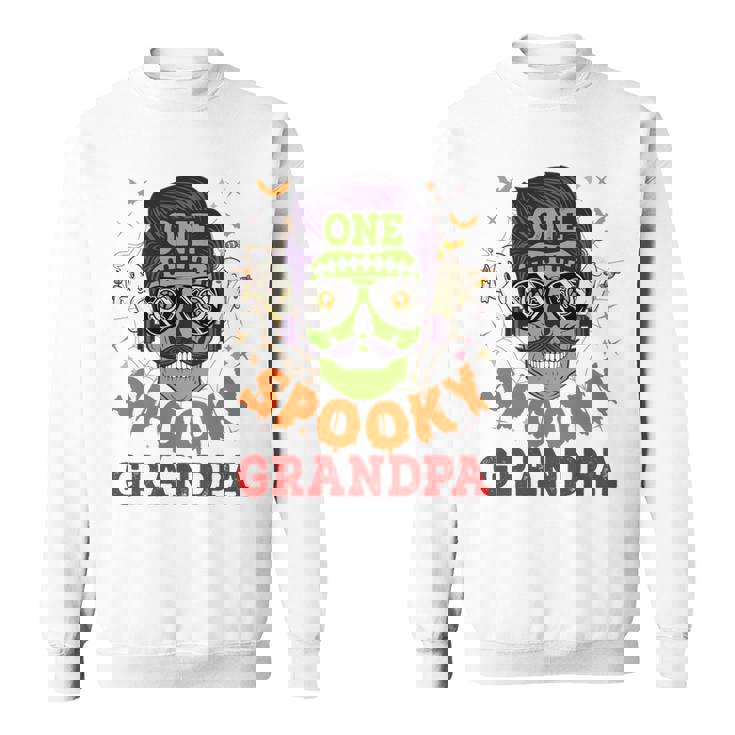 Onepooky Grandpa ハロウィン ホラーマン サングラス ファミリー 長袖tシャツ スウェットシャツ
