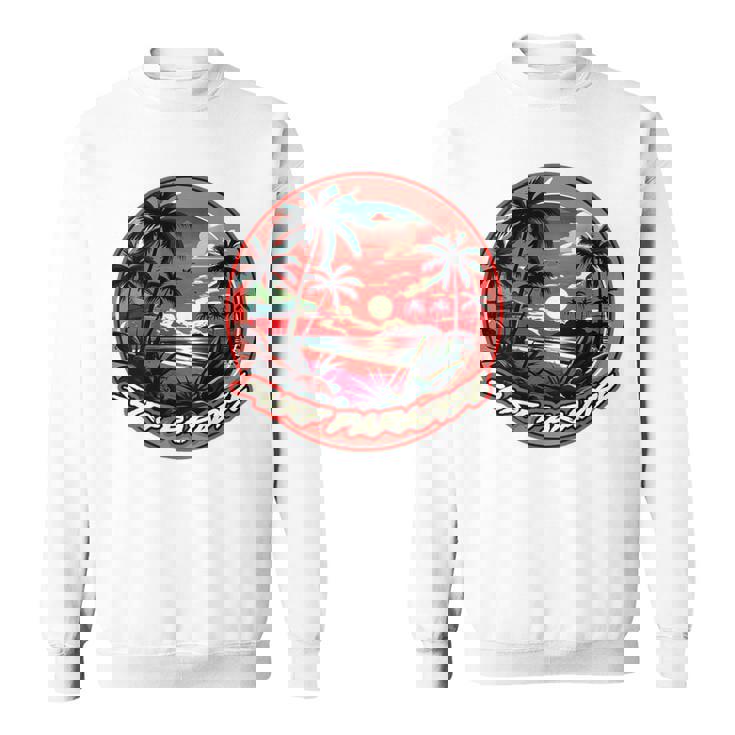 バックプリント Onlyurf Paradise クール サーファー ビーチ オーシャン スウェットシャツ