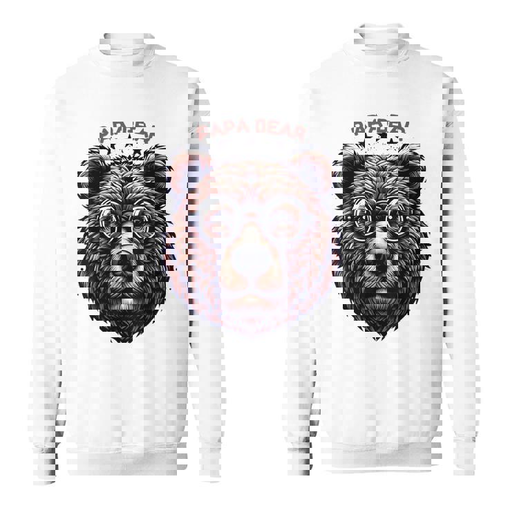 メンズ Papa Bear Face サングラス Papa Bear Lover 父の日 スウェットシャツ