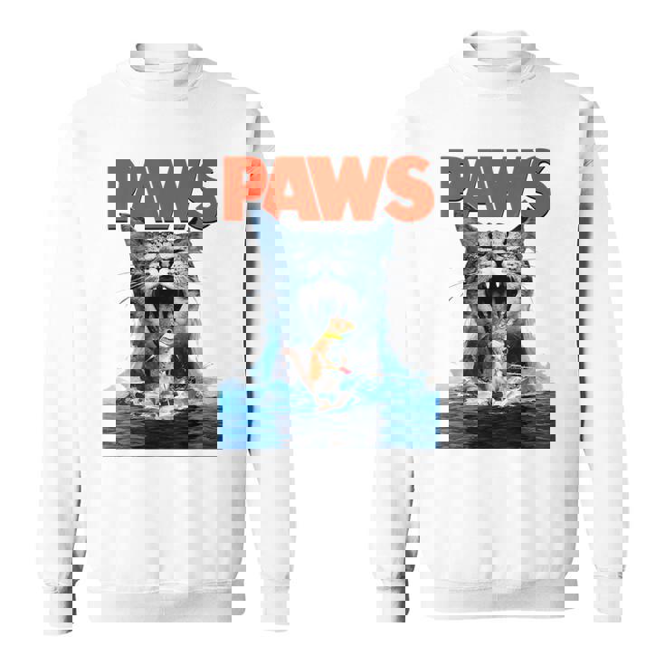 Paws Cat Lover ホラー映画 パロディ スウェットシャツ