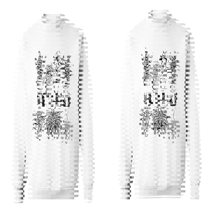 Pot Head 観葉植物 庭師 面白い 観葉植物 スウェットシャツ