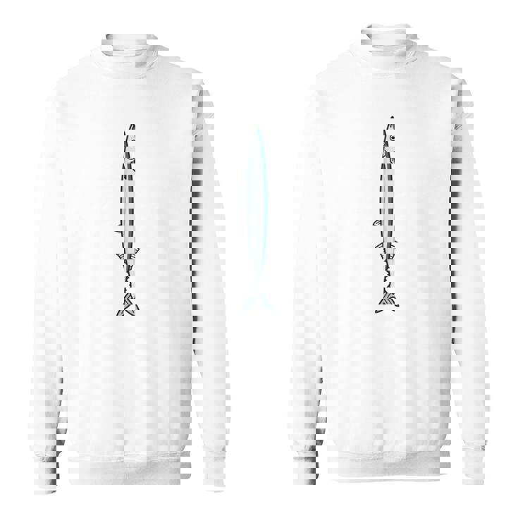 Sanma 秋刀魚 サンマ 魚好き 願掛け 釣り好き 海釣り 趣味 おもしろ 寿司ネタ 塩焼き 趣味釣り 船釣り 釣り 長袖tシャツ スウェットシャツ