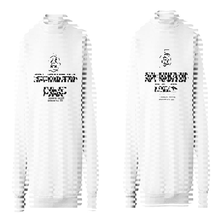 Scp Foundation Dクラス 囚人バーコード スウェットシャツ