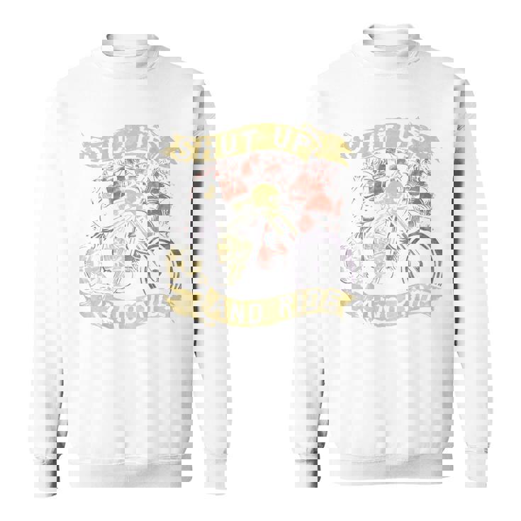 Shut Up And Ride スカルバイクシャツ バイカー グリムリーパー スウェットシャツ