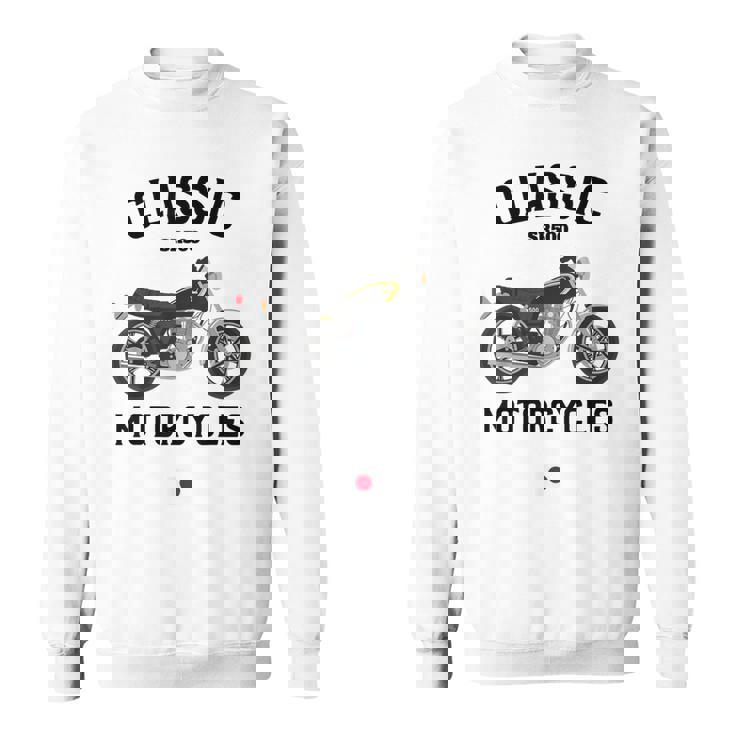 Sr500 ブラック クラシックバイク モーターサイクリスト オートバイ スウェットシャツ