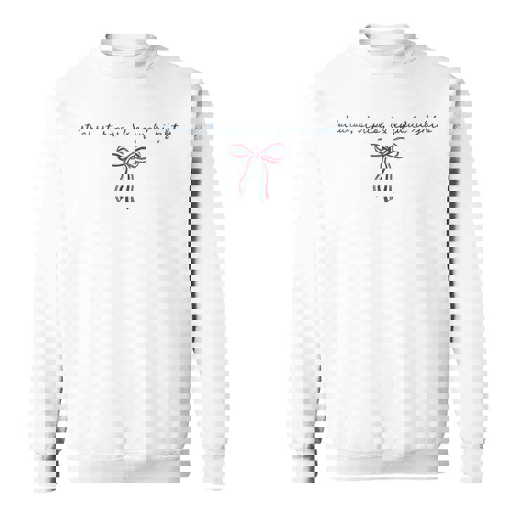 Stars Stripes And Equal Rights Bow Coquette Women's Rights Sweatshirt