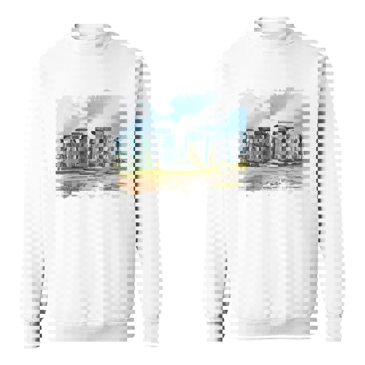 Stonehenge イギリス土産 ストーンヘンジ。 長袖tシャツ スウェットシャツ