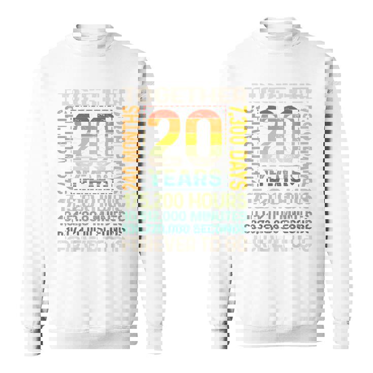 Together 20 Years Forever To Go 結婚20周年記念 スウェットシャツ