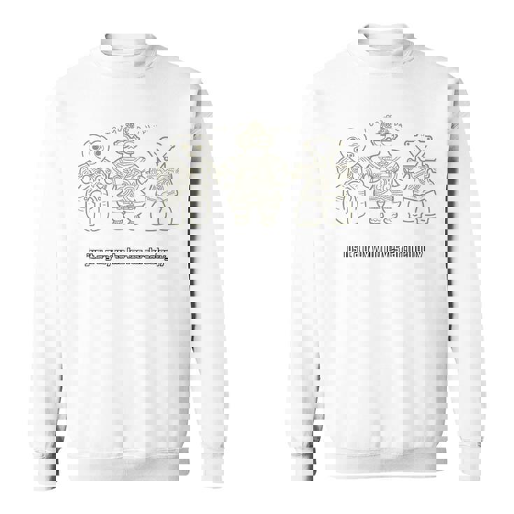 Tomodachi 縄文土偶 はにわ 埴輪 宇宙人 遮光器土偶 ハート形土偶 仮面の女神 考古学 おしゃれ シュール 長袖tシャツ スウェットシャツ