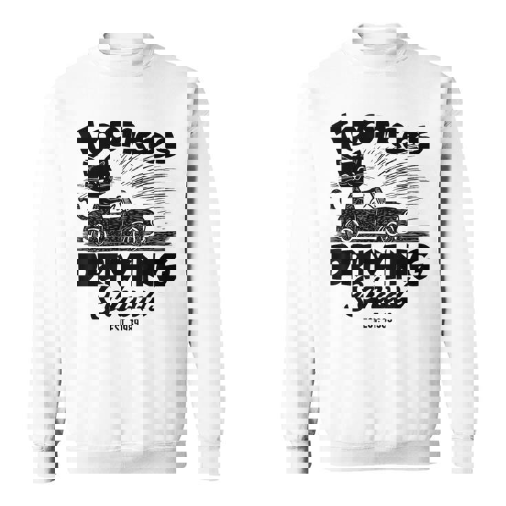 Toonces 自動車教習所 エスト 伝説の運転 猫 面白い スウェットシャツ