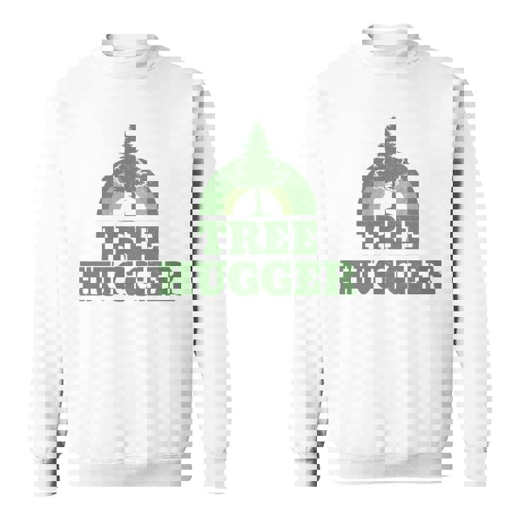 Tree Hugger 環境保護主義者 ヴィンテージ レトロ 自然愛好家 長袖tシャツ スウェットシャツ