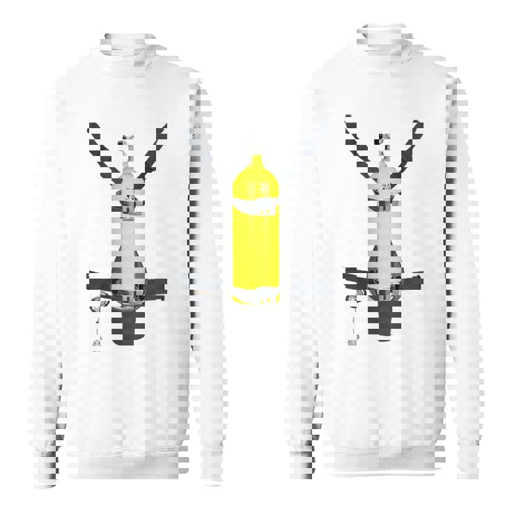 Trompe L'œil スキューバダイビングボトルバック スウェットシャツ