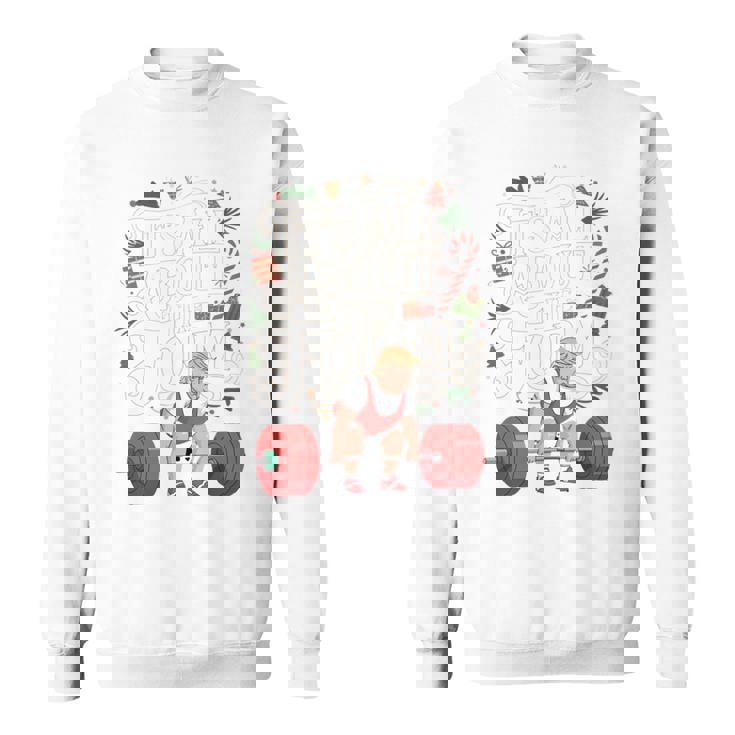 Trump It's All About The Form クリスマス ワークアウト ジム ホリデー 長袖tシャツ スウェットシャツ