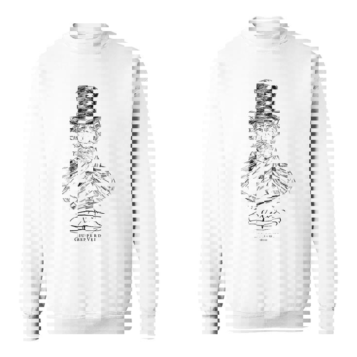 Verdi-Classical Musicジュゼッペヴェルディ-イタリア語-クラシック音楽-オペラ スウェットシャツ