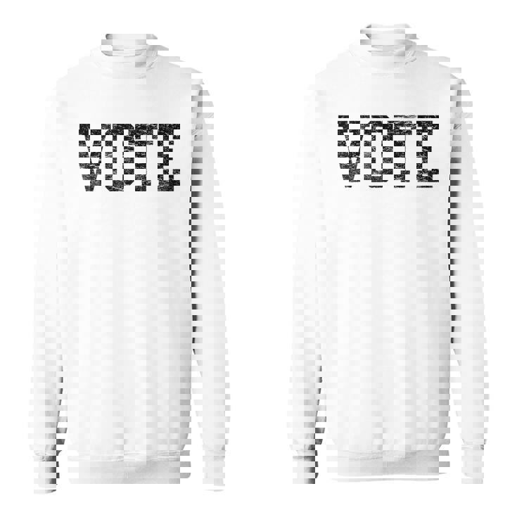 Vote レディース メンズ アンティーク調テキスト 2024 選挙 スウェットシャツ