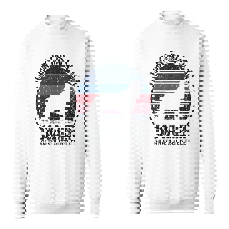 Work Hardo Dog Have Life 面白いレトロキャバリア スウェットシャツ