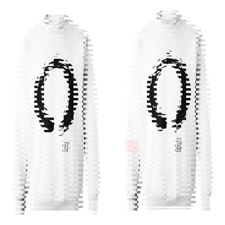 Zen Calligraphy Buddhist Enso Circle スウェットシャツ