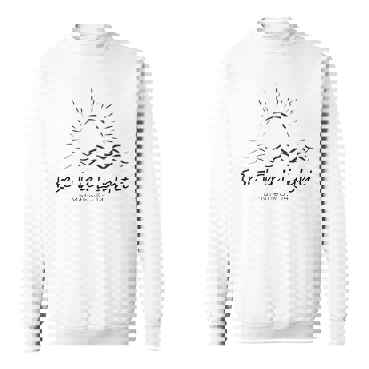 「光あれ」聖書マタイによる福音書第5章14節 スウェットシャツ