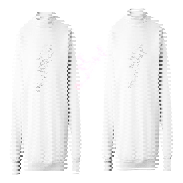 「桜／とほかみえみため 白文字」 言霊 ホツマ文字 ヲシテ文字 とほかみえひため 桜 神社 開運 お守り バックプリント スウェットシャツ