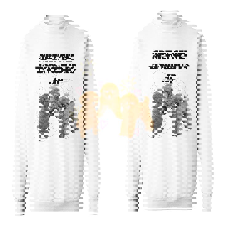 【Super Cute Toypoodles】トイプードル 実写 スウェットシャツ