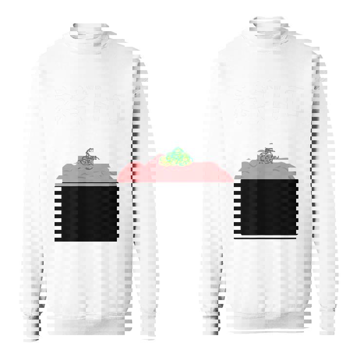 【ネギトロ】マグロ トロ ねぎ 寿司 おすし 軍艦巻き 可愛い おもしろ 面白い 食べ物 鮨 ネタ ウケ狙い 文字入り スウェットシャツ