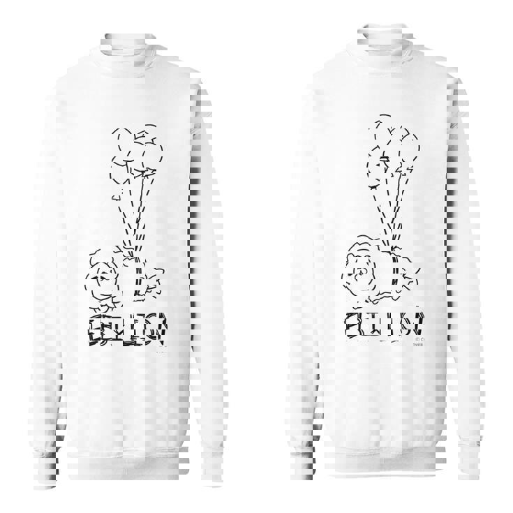 【夏色まつり】えびふらいおんは空を飛ぶ スウェットシャツ