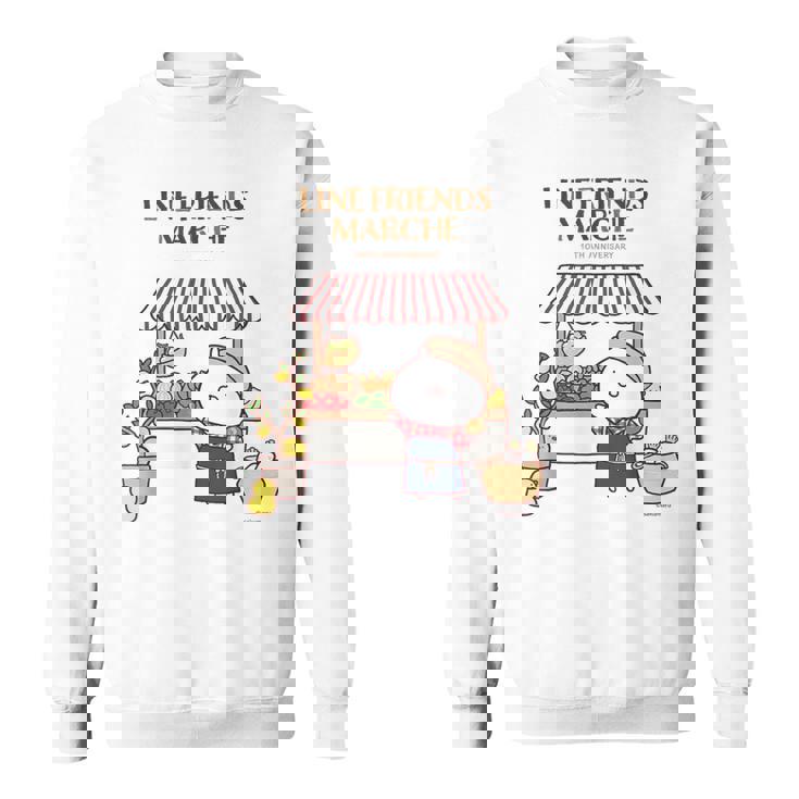 うさまる ベジまるシェ ロゴ付 スウェットシャツ