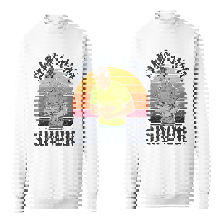 おなかが痛い スウェットシャツ