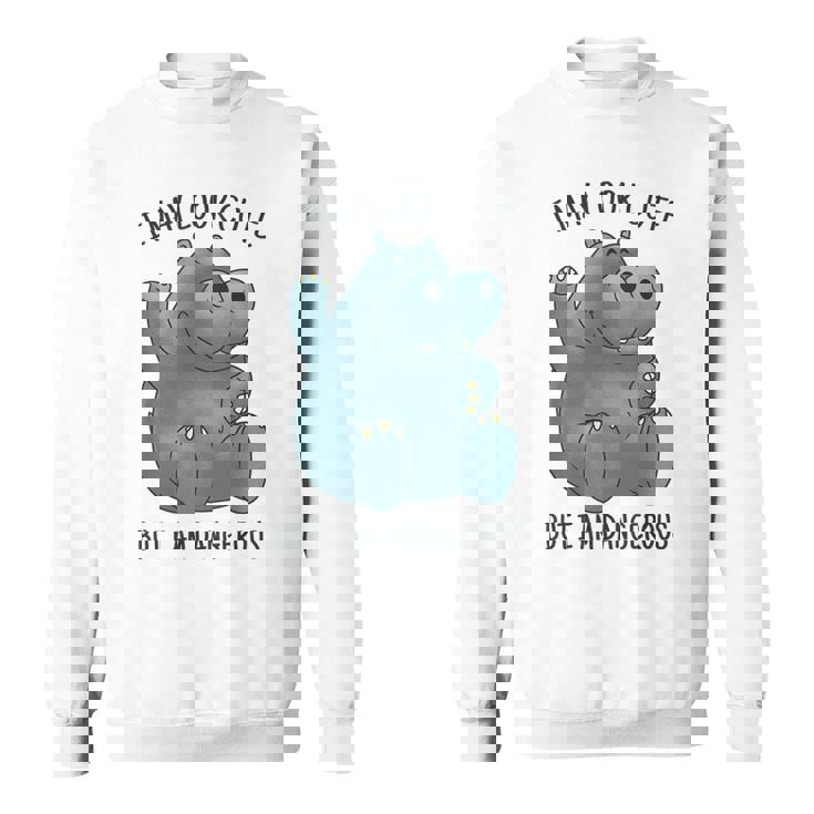 かわいいグレーカバ スウェットシャツ