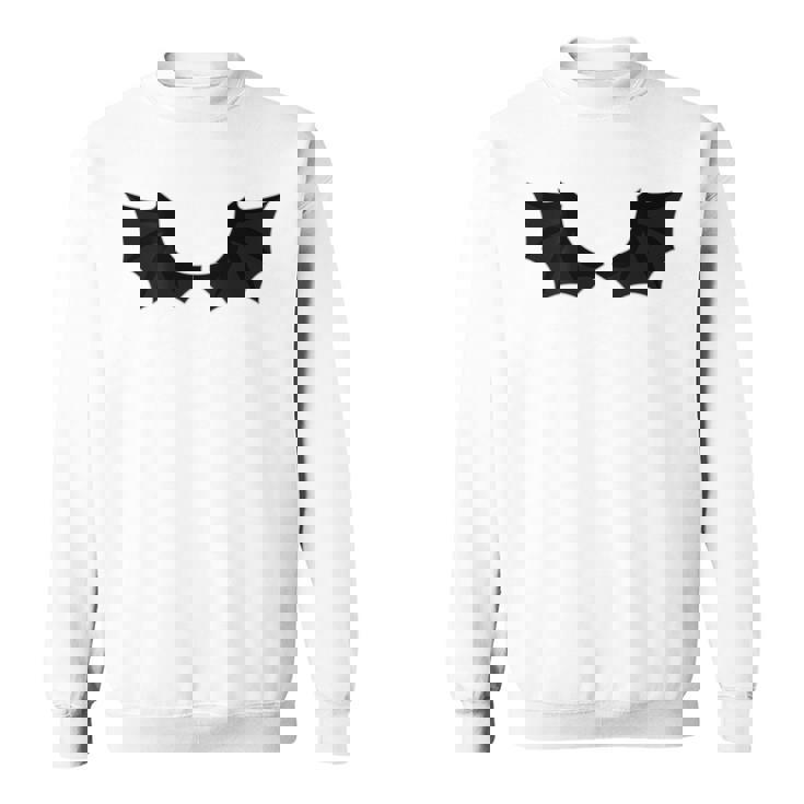 かわいいハロウィンブラックコウモリの羽 スウェットシャツ