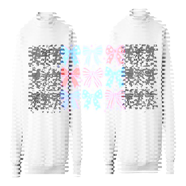 かわいい愛国的なボウスターデザイン7月4日シャツusaプライド スウェットシャツ