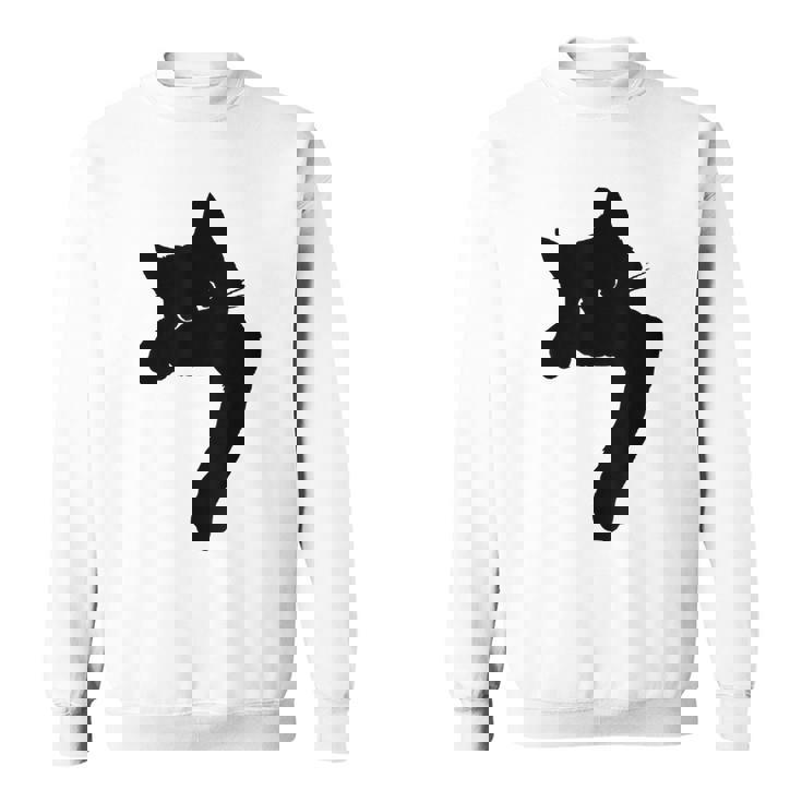 かわいい黒猫tシャツ ユニセックス スウェットシャツ