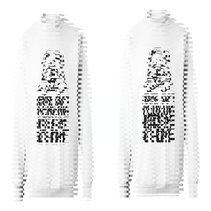 ごめんなさい、チャウチャウには家に私が必要です、チャウチャウのお父さん スウェットシャツ