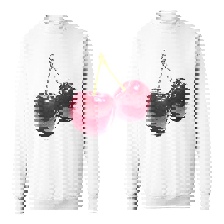 さくらんぼ フルーツ モチーフ イラスト さくらんぼ スウェットシャツ