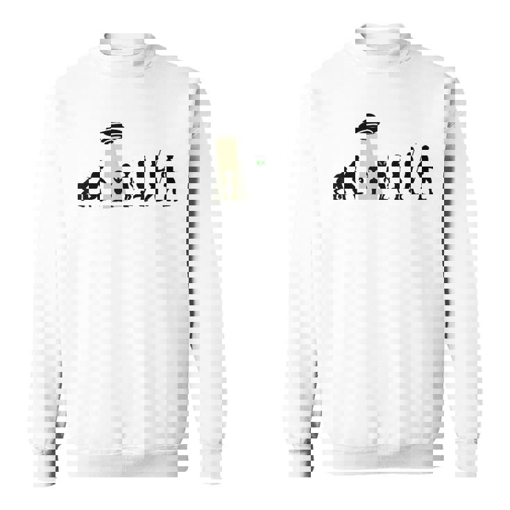 じんるいのしんか 人類の進化 Ufo Alien Human Evolution スウェットシャツ