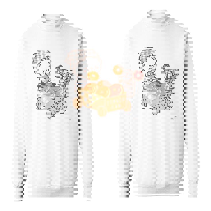 ねこぺん日和 ドーナツたくさん スウェットシャツ